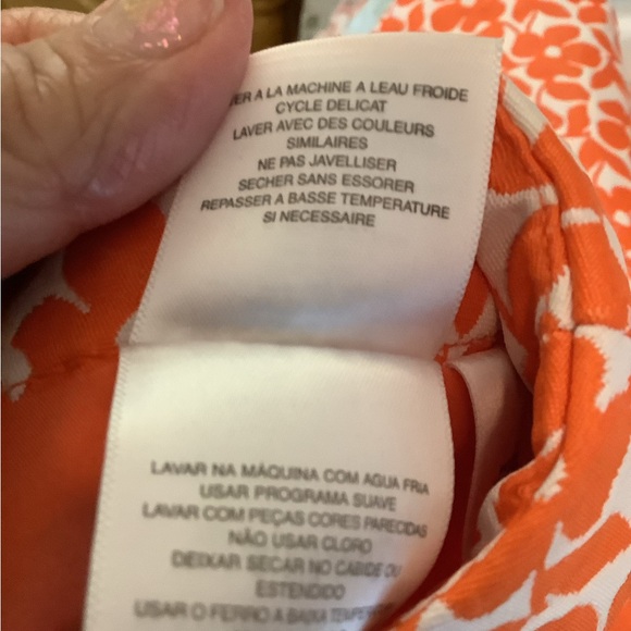 Jones New York Collections skirt flowers orange white size 12P like new … - Picture 14 of 14